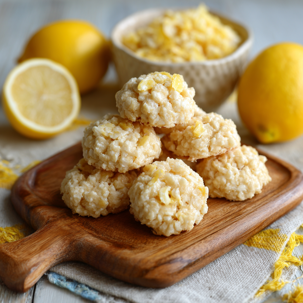 Lemon No Bake Cookies Recipe