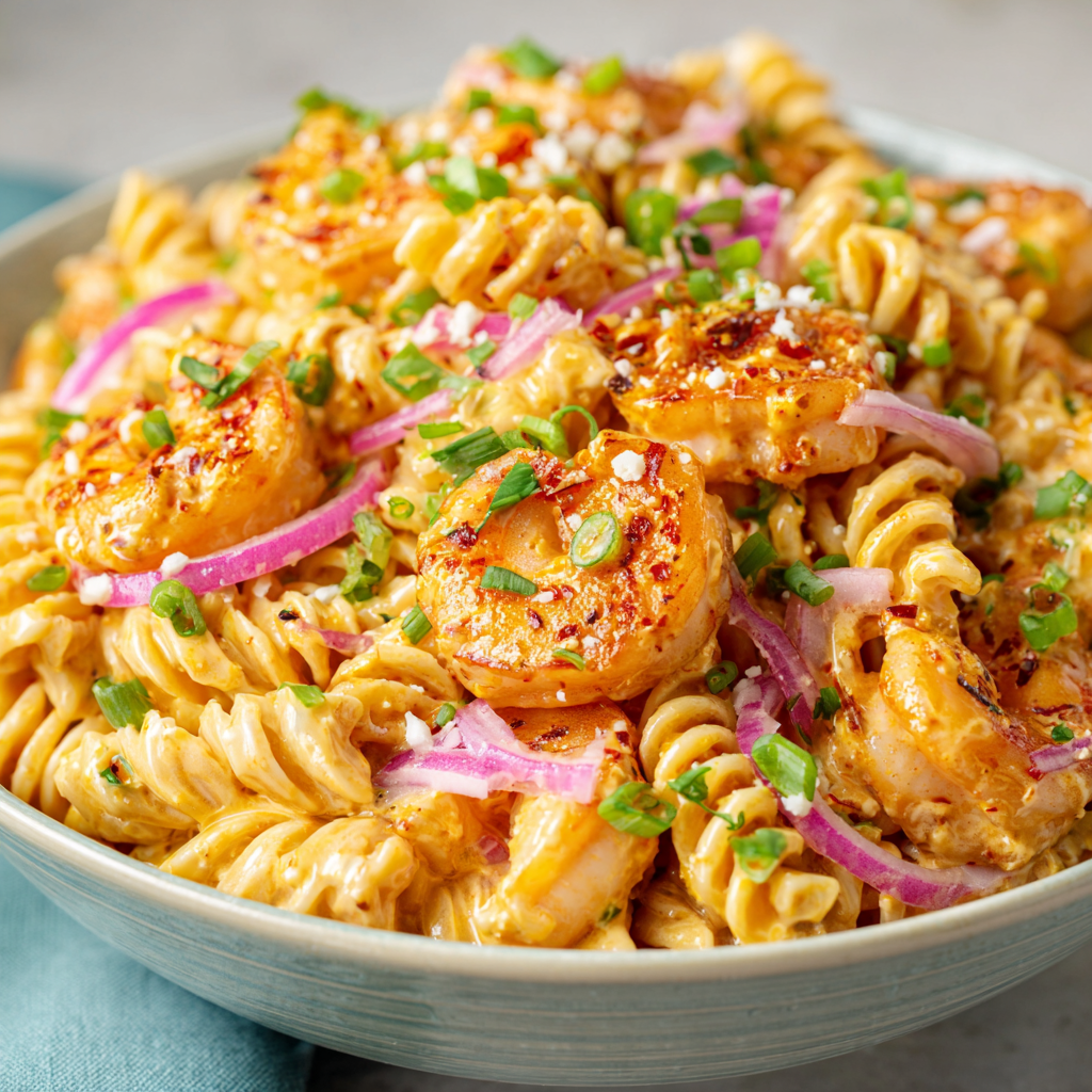 Bang Bang Shrimp Pasta Salad Recipe
