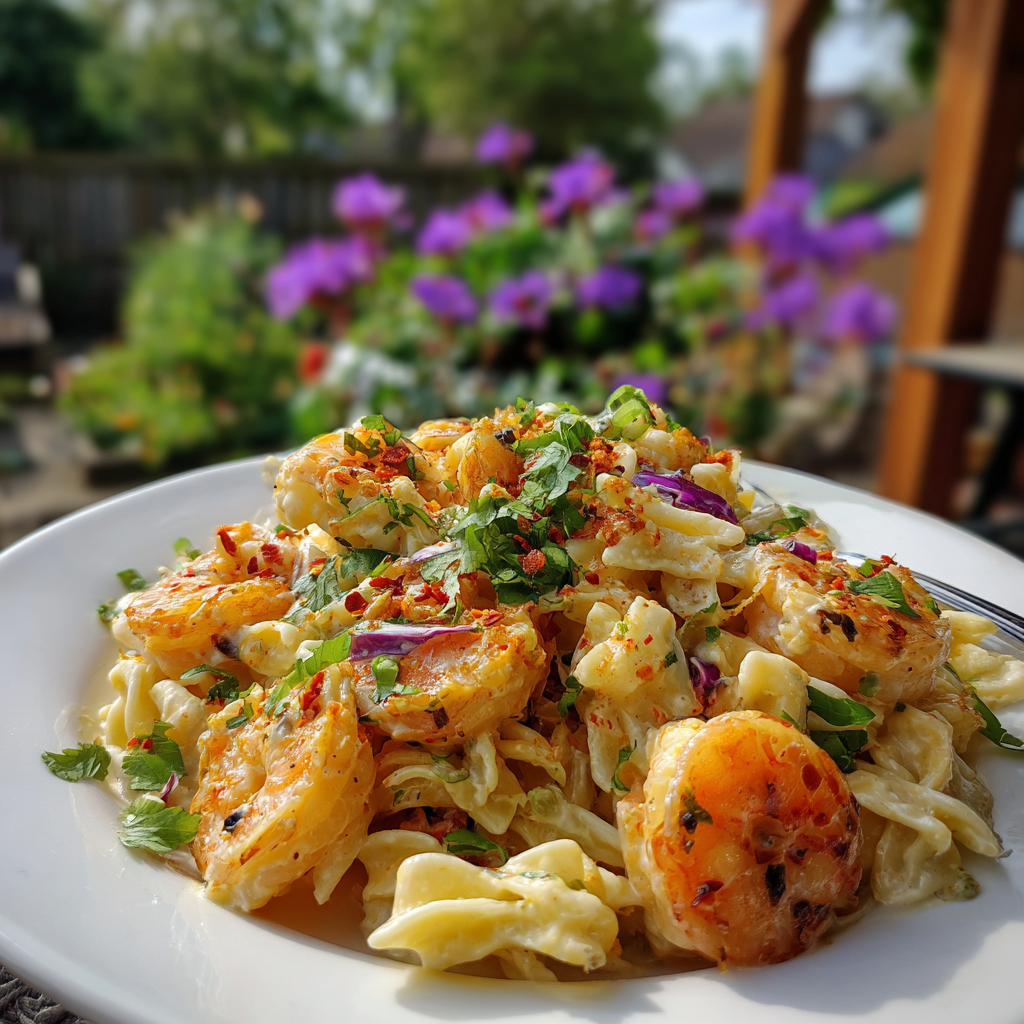 Bang Bang Shrimp Pasta Salad Recipe