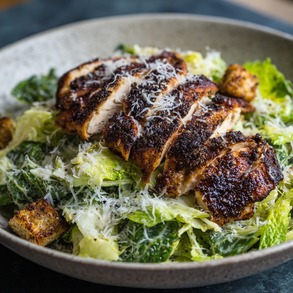 Blackened Chicken Caesar Salad Recipe
