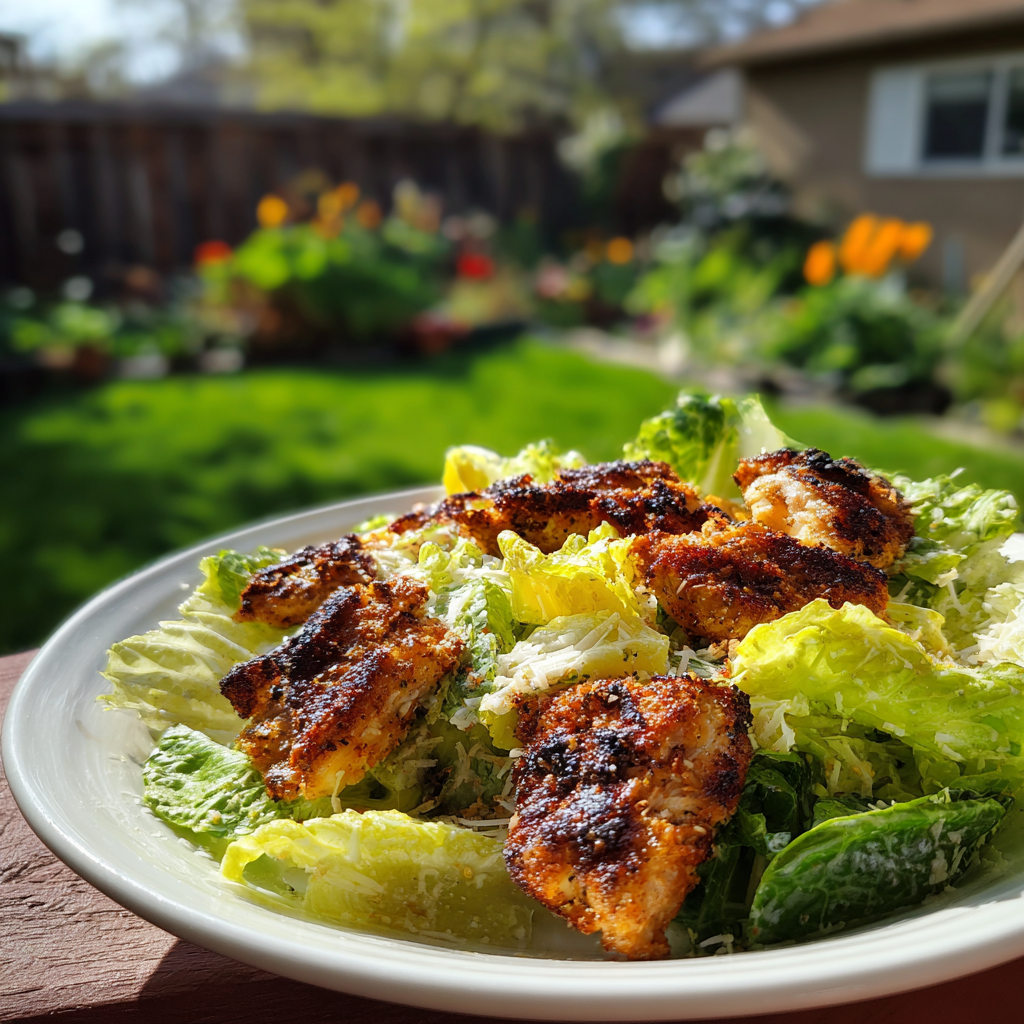 Blackened Chicken Caesar Salad Recipe