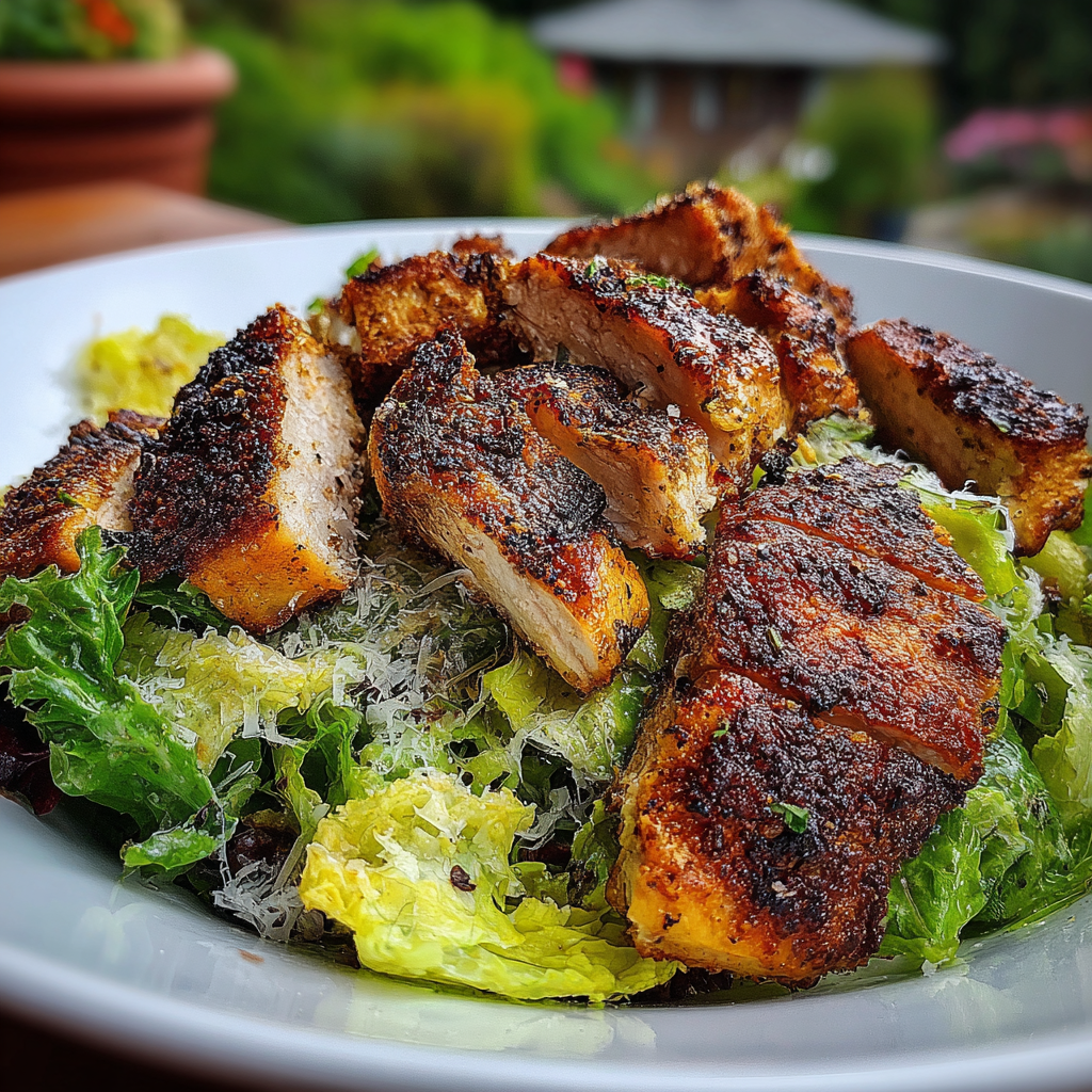 Blackened Chicken Caesar Salad Recipe