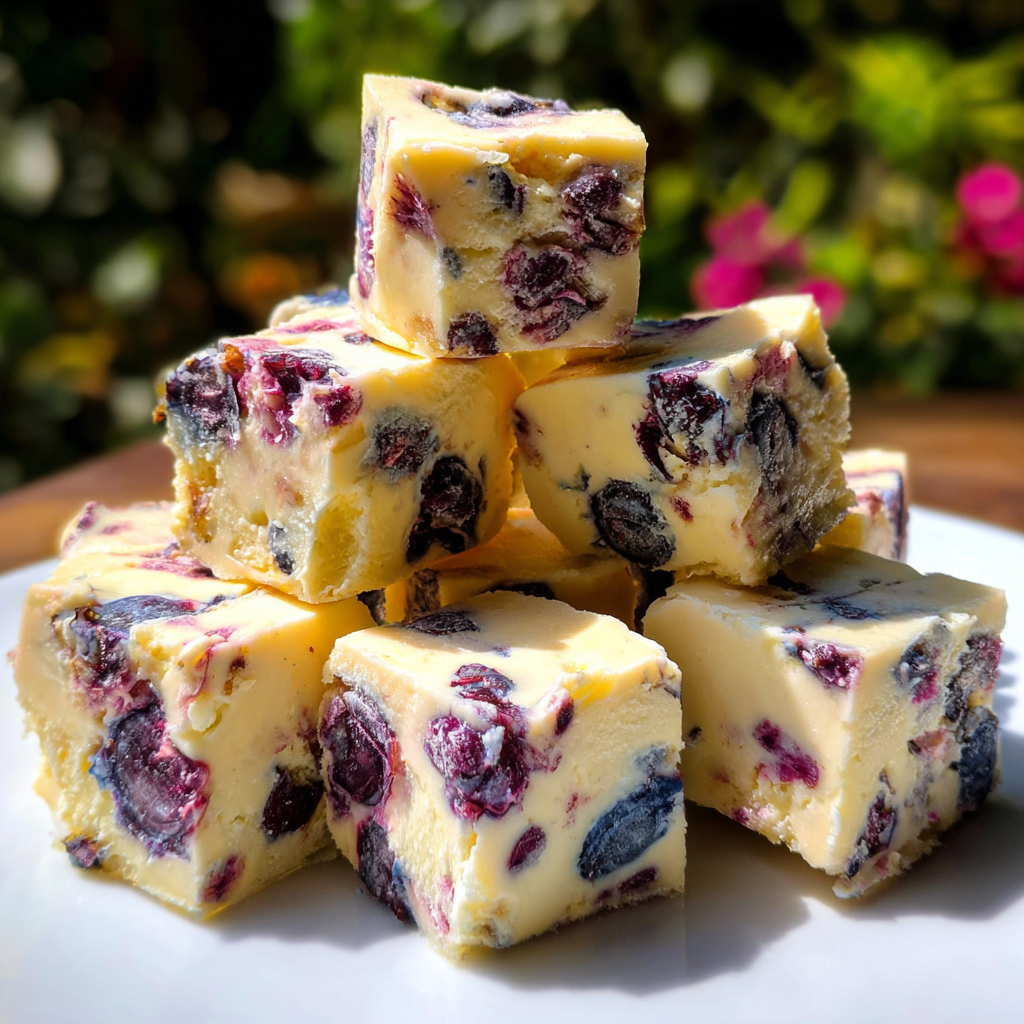 Blueberry Cheesecake Fudge Recipe
