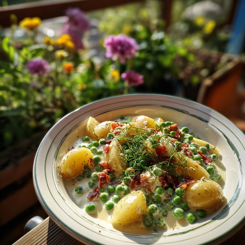 Creamed Peas and Potatoes​ Recipe