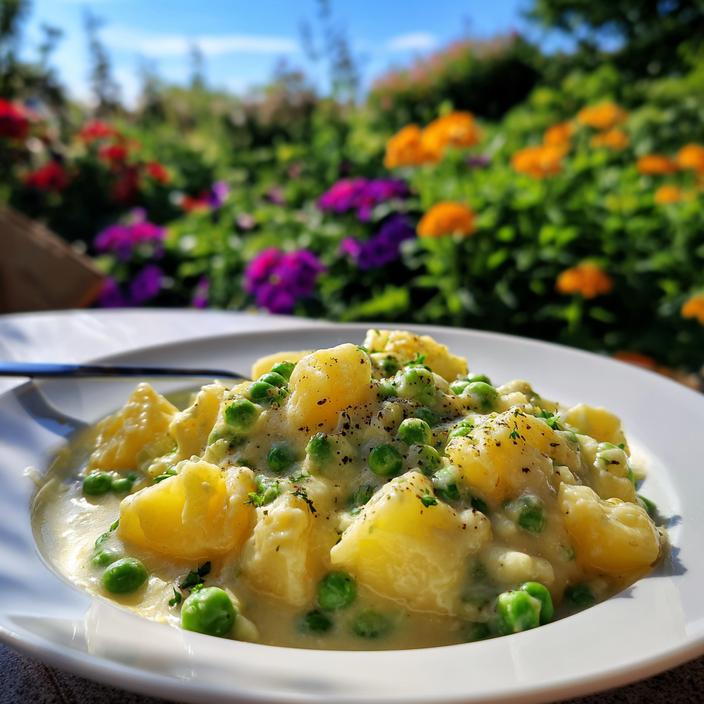Creamed Peas and Potatoes​ Recipe