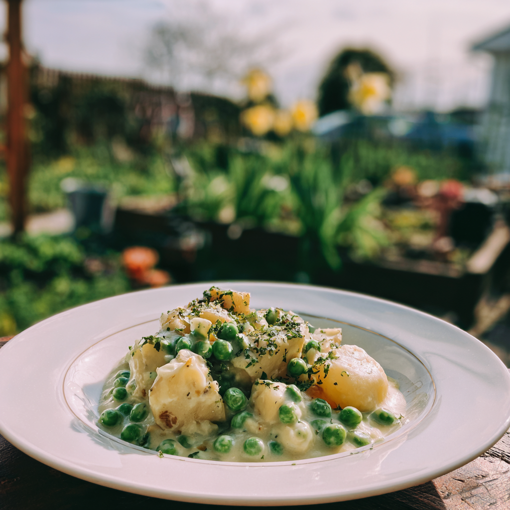 Creamed Peas and Potatoes​ Recipe