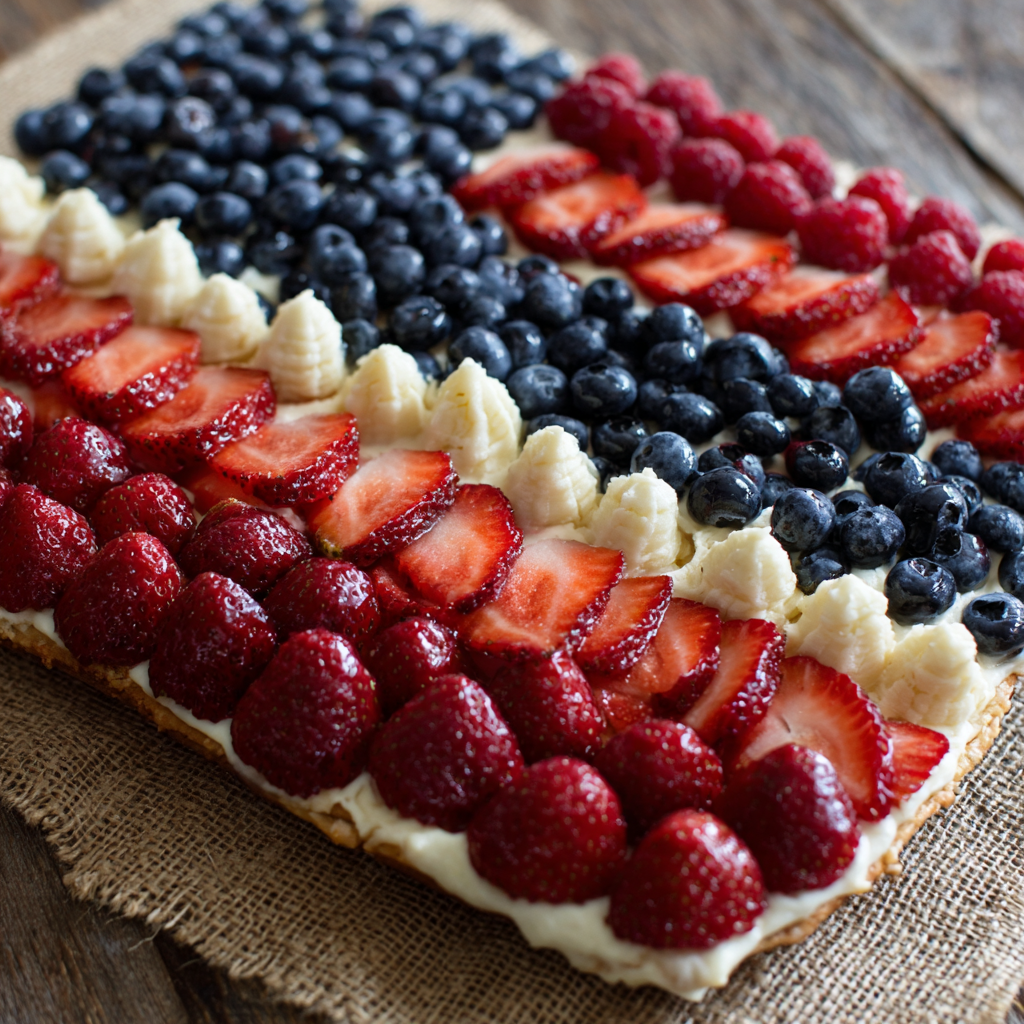 American Flag Fruit Pizza Recipe