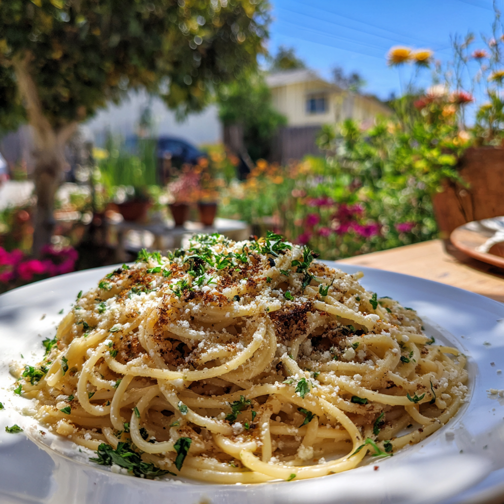 Spaghetti with Mizithra Cheese and Browned Butter