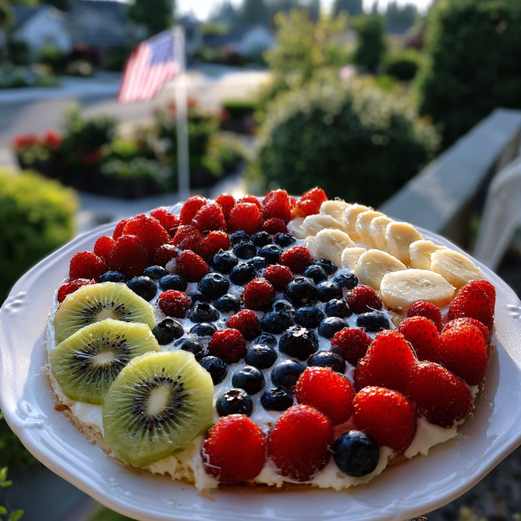 American Flag Fruit Pizza Recipe